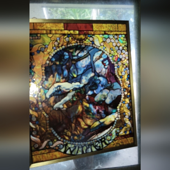 Ebros Louis Comfort Tiffany Four Seasons Collection Winter Stained Glass - Picture 2 of 8